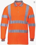 UKR® Hi-Vis Long Sleeve Polo