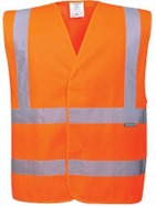 UKR® Hi-Vis Waistcoat with Velcro and Heat Sealed Logo