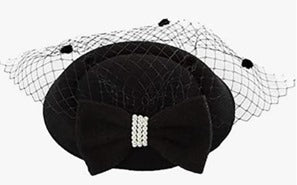 UKR® Black Pill Box Hat with Embroidered Logo